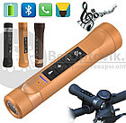 Колонка фонарик для велосипеда Multifunctional music torch (фонарик  радио  MР3  Bluetooth гарнитура) Черный, фото 3