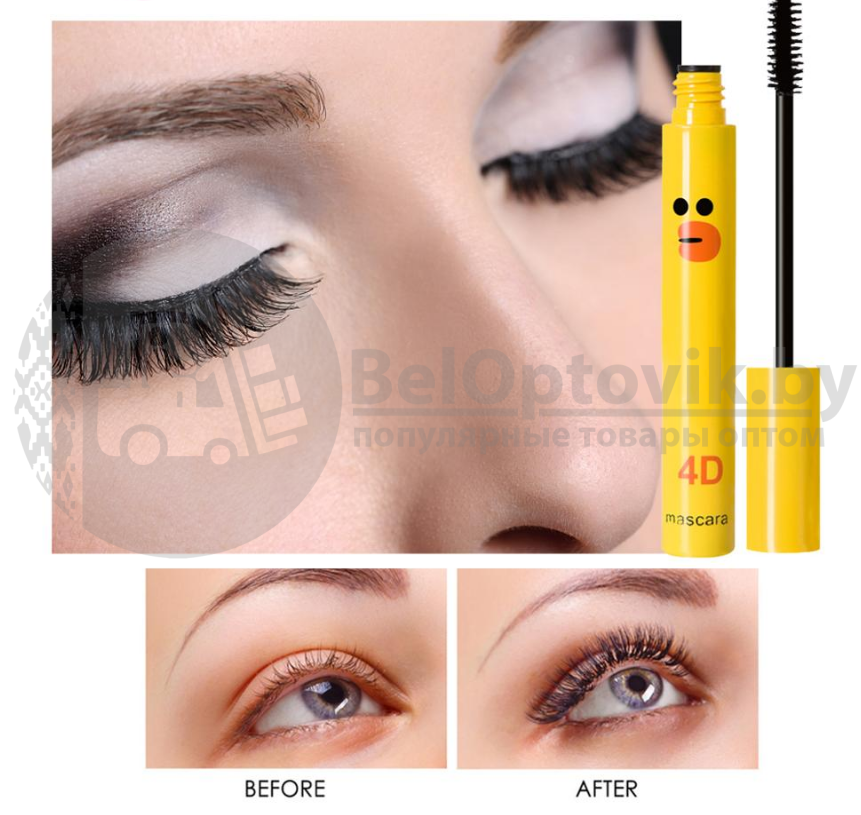 Тушь для ресниц Missha 4D longlash mascara черный тон - фото 5 - id-p109388863