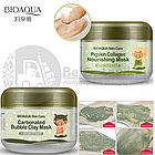 Маска для лица пузырьковая для глубокой очистки Bioaqua Skin Care Carbonated Bubble Clay Mask, 100 г, фото 6