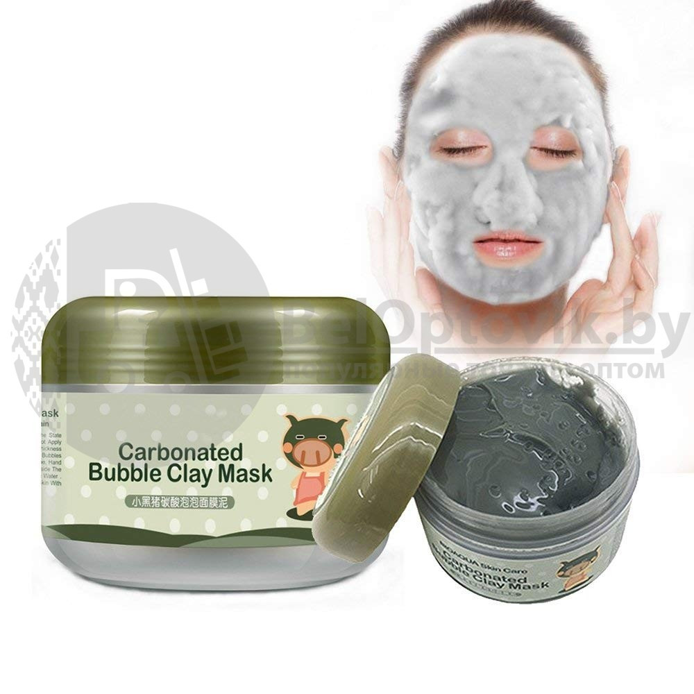 Маска для лица пузырьковая для глубокой очистки Bioaqua Skin Care Carbonated Bubble Clay Mask, 100 г - фото 7 - id-p109388875