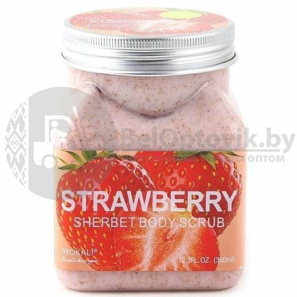 Отшелушивающий скраб для тела SHERBET ОТ SCENTIO с колагеном и витамином Е, 350ml Алоэ щербет - фото 4 - id-p109388882