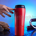 Непадающая кружка термос Mighty Mug Travel Mug The Mug That Wont Fall Over, 550 мл Синяя, фото 7