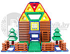 Магнитный конструктор Magformers Log House Set Бревенчатый дом,  87 деталей, фото 5