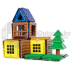 Магнитный конструктор  Magformers Log House Set  Бревенчатый дом, 40 деталей, фото 9