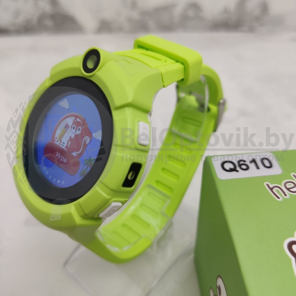 Детские GPS часы Smart Baby Watch Q610 (версия 2.0) качество А Синие - фото 8 - id-p109389036