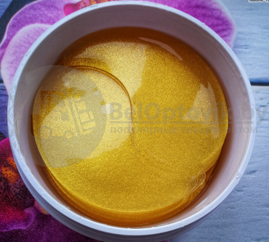 Гидрогелевые патчи для глаз Cubilose Nourlsh eye Mask crystal collagen gold с экстрактом золота, 30 патчей - фото 4 - id-p109389079