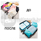 Набор дорожных сумок для путешествий Laundry Pouch, 6 шт Бордовый, фото 4