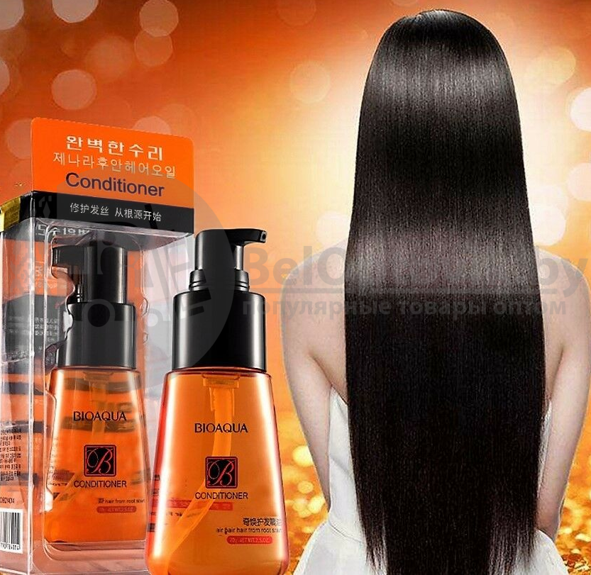 Флюид (сыворотка - масло) для гладкости и блеска волос BIOAQUA Perfect Repair Qi Huan Hair Care Essential Oil - фото 7 - id-p109389371