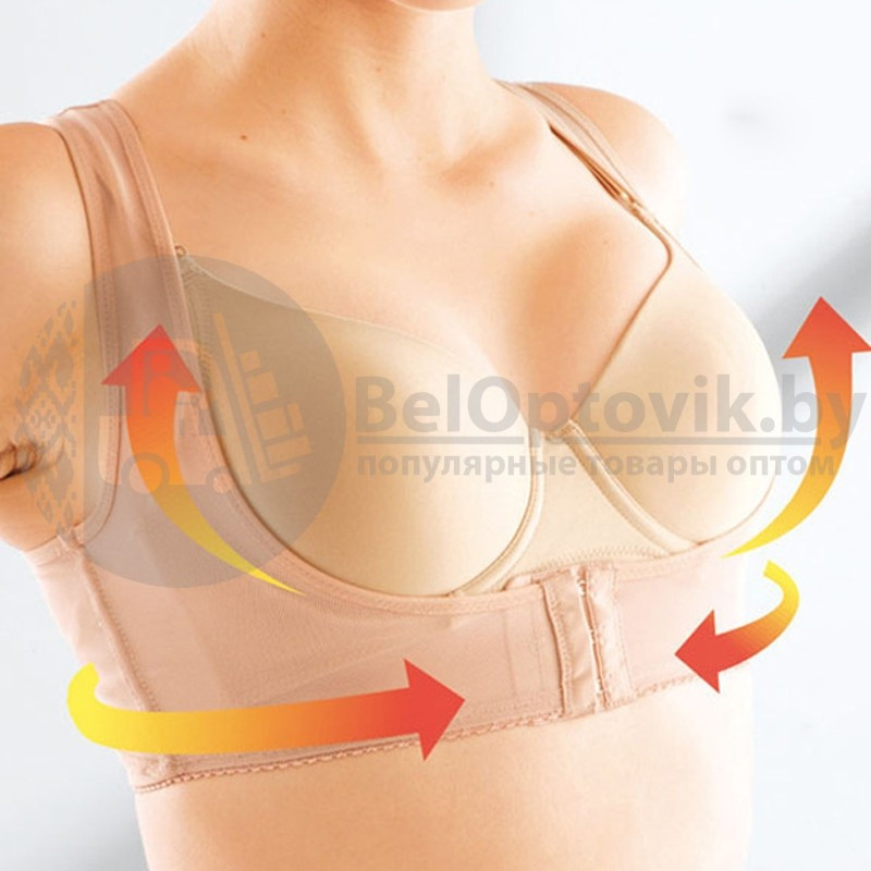 Корректор осанки с поддержкой груди (корсет) Back correcting support chest close Furu. Размер XL Черный - фото 2 - id-p109389376