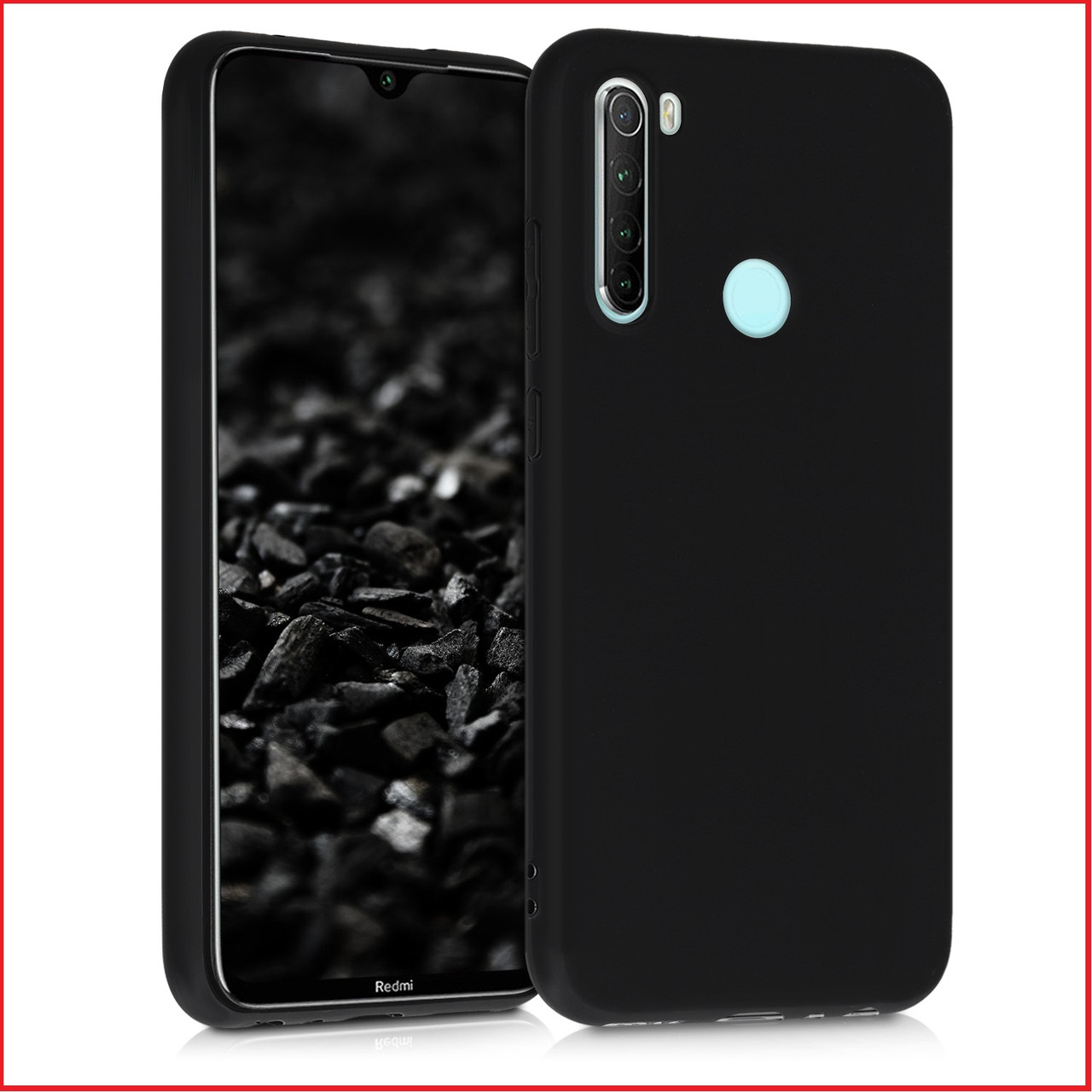 Чехол-накладка для Xiaomi Redmi Note 8 (силикон) черный - фото 2 - id-p109401064