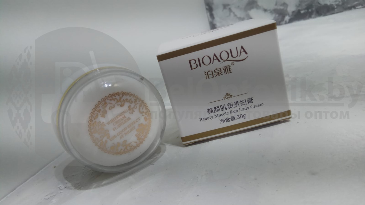 Отбеливающий (осветляющий) крем Bioaqua Whitening Cream Flawless Use Good Effect at Night, 30 гр. - фото 2 - id-p109389480