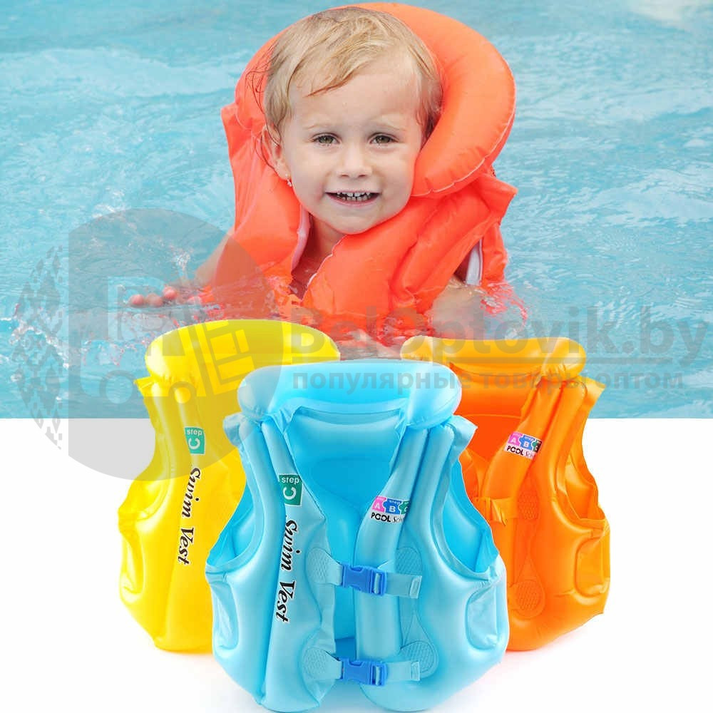 Жилет для плавания надувной Swim Vest 7-15 лет - фото 9 - id-p109389538