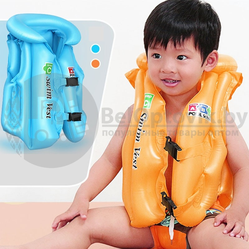 Жилет для плавания надувной Swim Vest 3- 6 лет (на худого ребенка) - фото 6 - id-p109389539