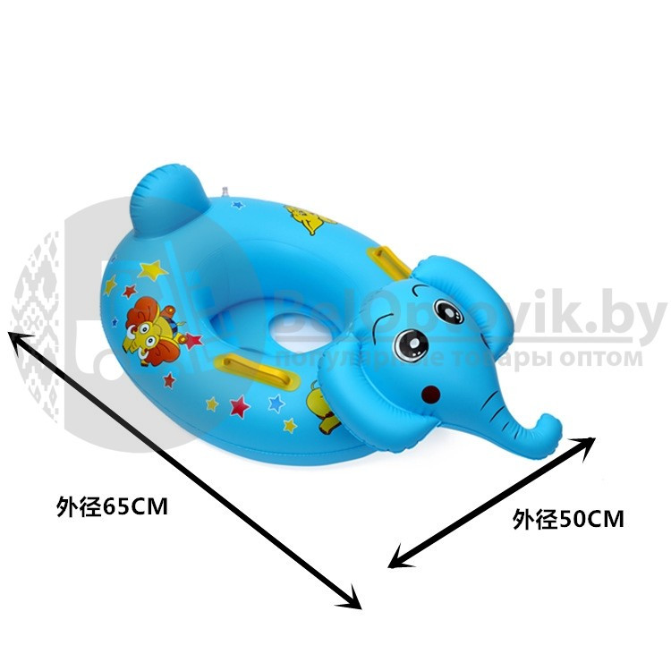 Надувной детский круг с сидением, спинкой и ручками, в ассортименте (5 видов) Baby Boat Далматинец 50,0 х 60,0 - фото 8 - id-p109389554