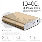 Портативное зарядное устройство power bank Xiaomi 10400 mAh Чёрный, фото 3