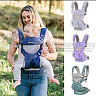 Рюкзак-кенгуру Ergo Baby 360 Baby Carrier  Темно серый с серыми вставками, фото 8