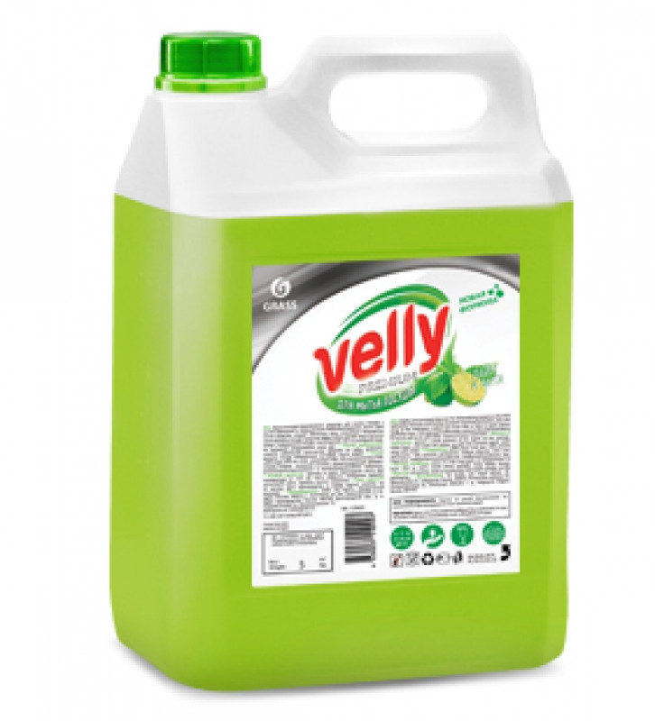 Средство для мытья посуды "Velly Premium" лайм и мята 5кг - фото 1 - id-p109401689
