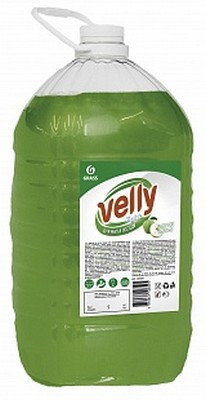 Средство для мытья посуды "Velly" light (зеленое яблоко) 5кг, фото 2