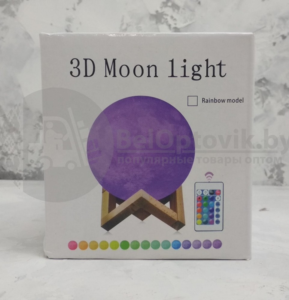 Лампа-ночник реалистичная объемная Moon Lamp Луна, d 15 см - фото 1 - id-p109389818