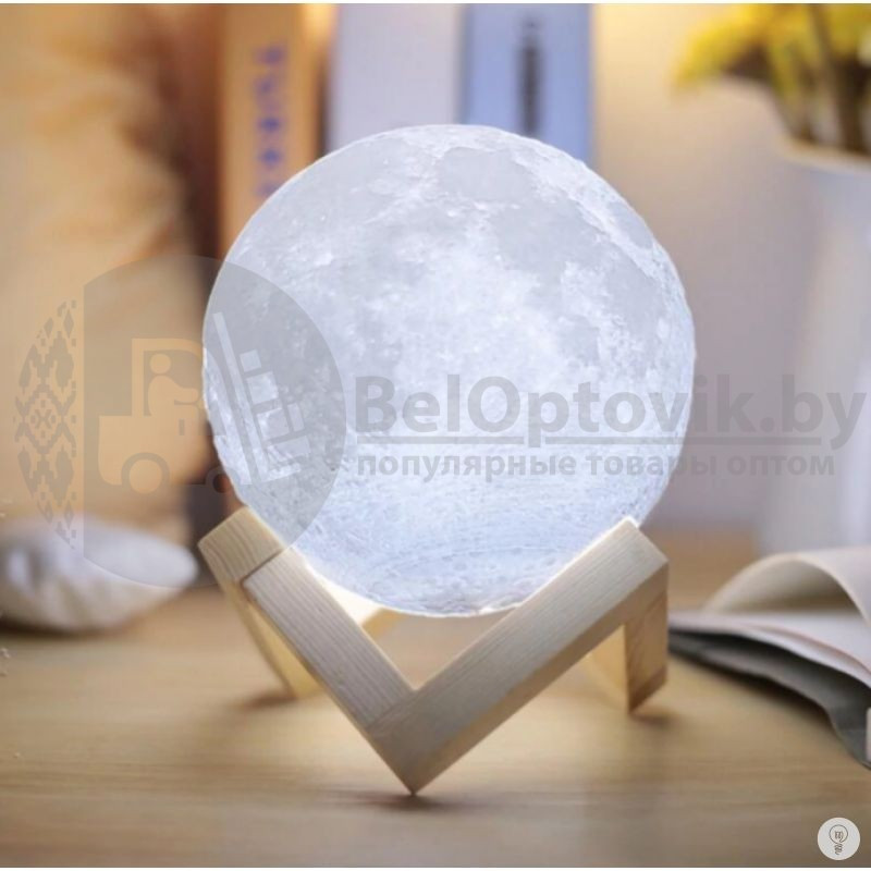 Лампа-ночник реалистичная объемная Moon Lamp Луна, d 15 см - фото 5 - id-p109389818