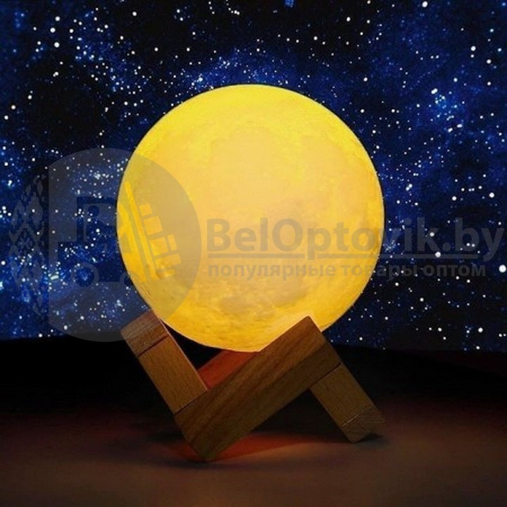 Лампа-ночник реалистичная объемная Moon Lamp Луна, d 15 см - фото 6 - id-p109389818