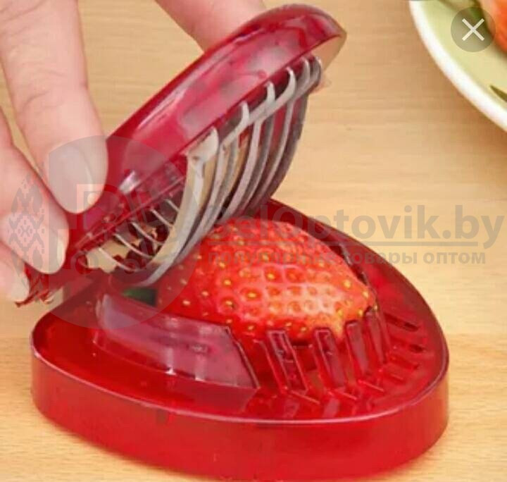 Набор (приспособление) для очистки и нарезки клубники Strawberry Slicer - фото 5 - id-p109389899