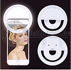 Кольцо для селфи (лампа подсветка) Selfie Ring Light RK-12, USB, 3 свет.режима Голубое, фото 10