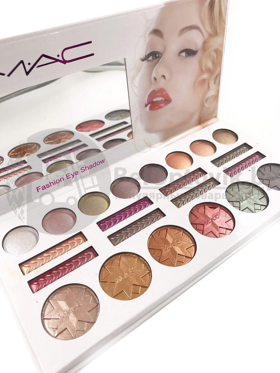 Палетка теней MAC Fashion Eye Shadow (22 оттенка) - фото 4 - id-p109390072