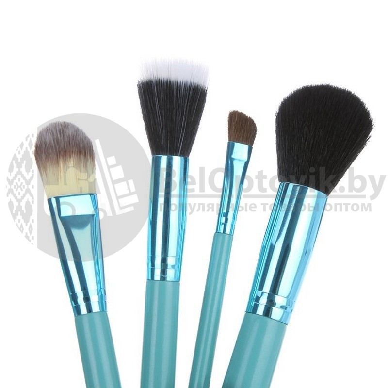 Набор кистей для макияжа MAC в тубусе, 12 кистей Blue (голубой) - фото 4 - id-p109390117