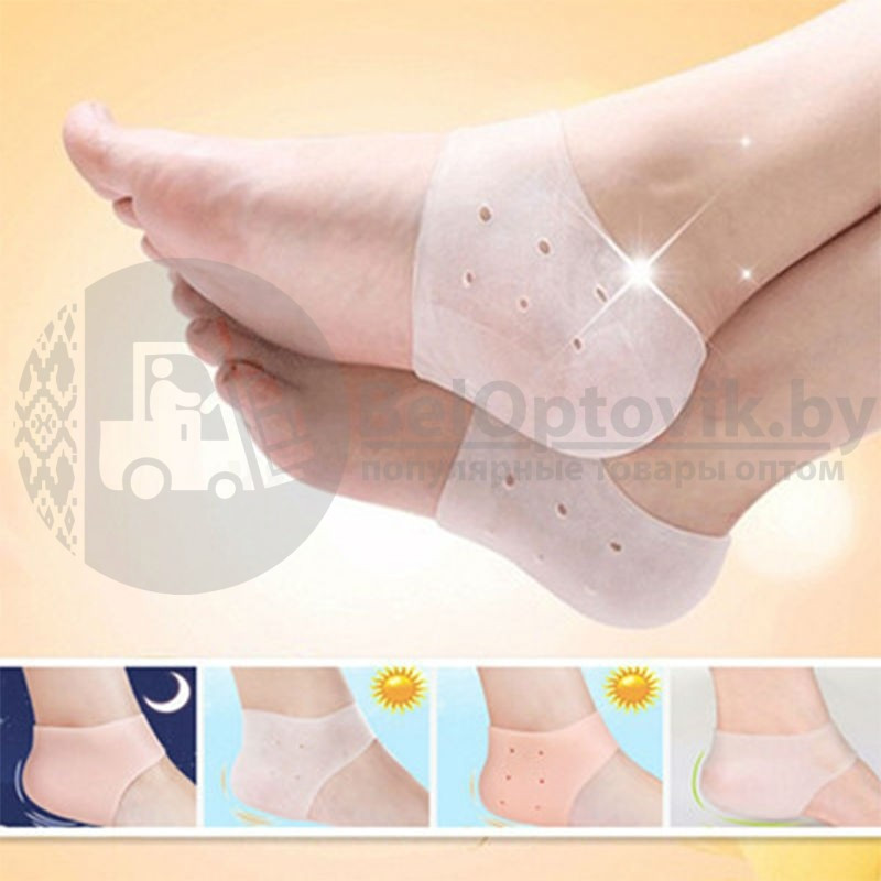 Силиконовые носочки для пяток Scholl Heel Anti-Crack Sets - фото 6 - id-p109390132