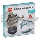 Кольца для торта из нержавеющей стали Cake Baking Tool (3 шт)  Сердце Love, фото 2