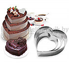 Кольца для торта из нержавеющей стали Cake Baking Tool (3 шт)  Сердце Love, фото 5