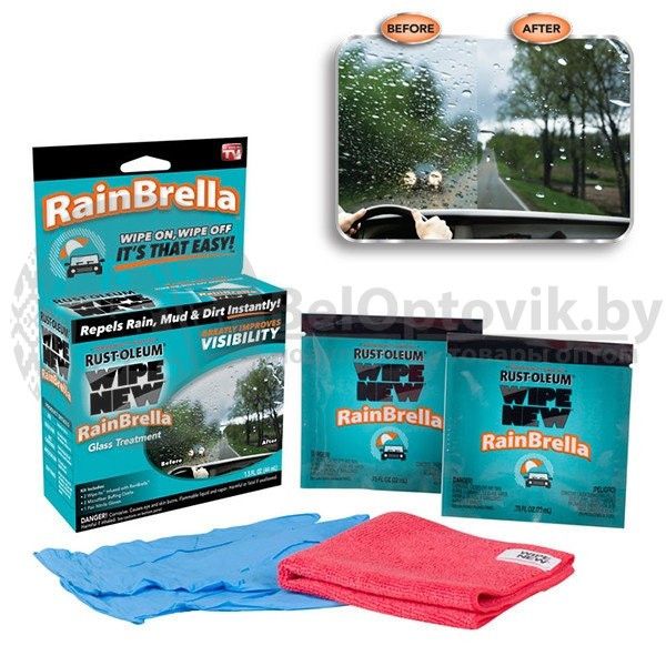 Антидождь для стекол автомобиля Rainbrella (Жидкое стекло) - фото 3 - id-p109390289