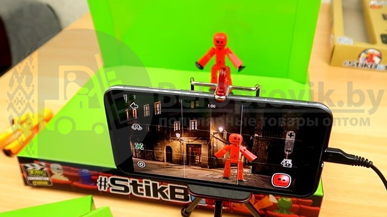 Игрушка Stikbot (Стикбот) анимационная студия со сценой - фото 9 - id-p109390366