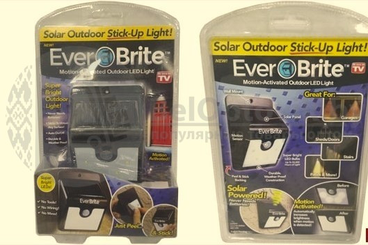 Светильник на солнечной батарее с датчиком движения Ever Brite (Original) - фото 4 - id-p109390400