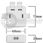 USB Power Adapter на 4 выходов (интеллектуальное определение тока), фото 2