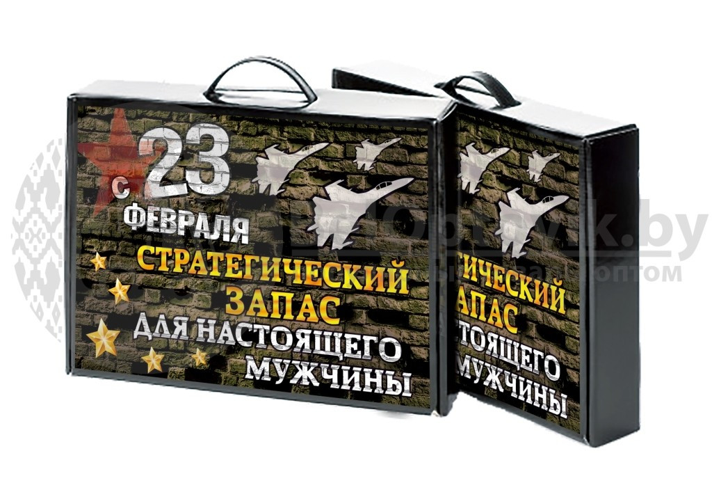 Мужские носки в подарочном кейсе, хлопок (10 пар) Стратегический запас 23 февраля - фото 10 - id-p109390785