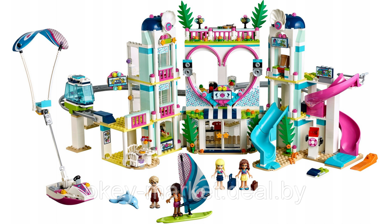 Конструктор LEGO Friends Курорт Хартлейк-Сити - фото 4 - id-p109404286