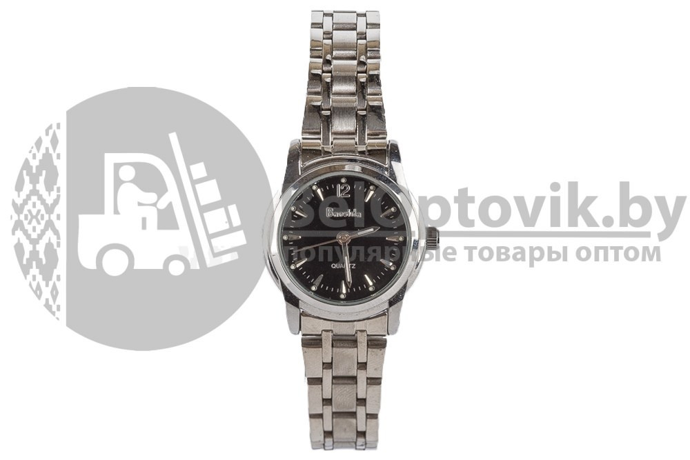 Часы женские наручные Baosida 8210L (ремешок металл, черный и жемчужный циферблат) - фото 4 - id-p109393153