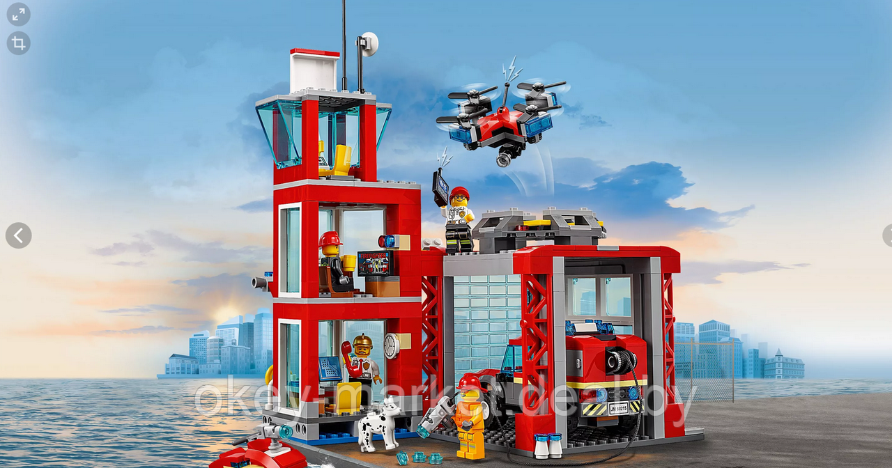 Конструктор Lego City 60215 Пожарное депо - фото 4 - id-p109405314