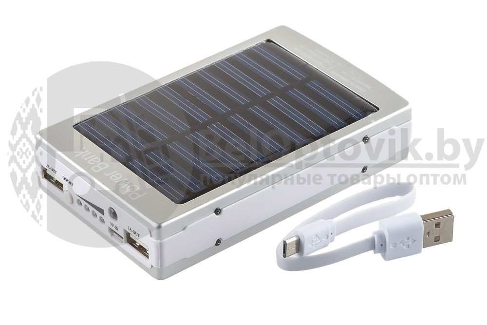 Универсальный внешний аккумулятор на солнечных батареях Smart Power Box 20000 mAh - фото 5 - id-p109393686