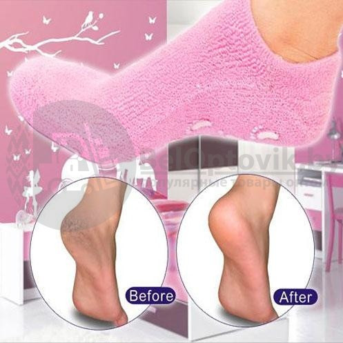 -50 скидка Гелевые увлажняющие Spa носочки Gel Socks Moisturizing Цвет Mix - фото 2 - id-p109394031