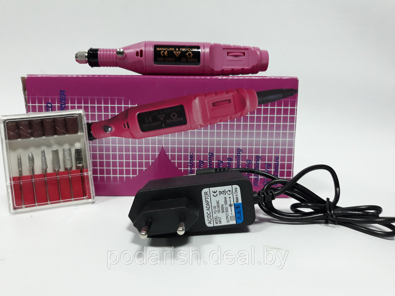 Аппарат для маникюра Variable Speed Rotary Detail Caver pink - фото 3 - id-p109405813