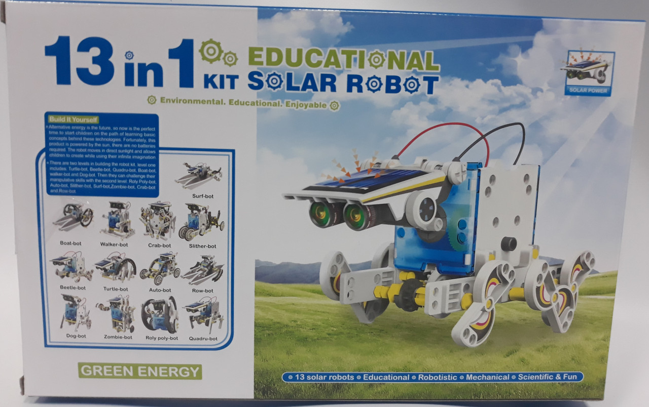 Конструктор на солнечных батареях  EDUCATIONAL SOLAR ROBOT 13 в 1