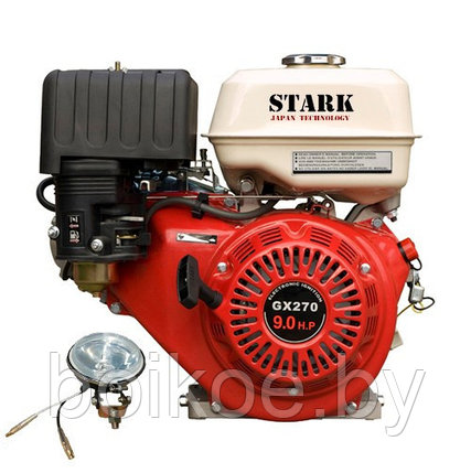 Двигатель Stark GX270 для мотоблока (9 л.с., шпонка 25 мм, электрокомплект), фото 2