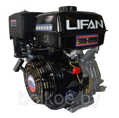 Двигатель бензиновый Lifan 190F (15 л.с., шпонка 25 мм) - фото 1 - id-p109436357