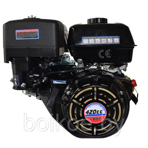 Двигатель бензиновый Lifan 190F (15 л.с., шпонка 25 мм) - фото 3 - id-p109436357