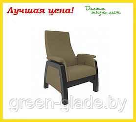 Кресло-качалка глайдер Balance-1 (Отделка каркаса – шпон венге, ткань Монтана 904)