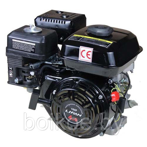 Двигатель бензиновый Lifan 160F (4 л.с., шпонка 18 мм) - фото 1 - id-p109436586