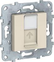 Розетка компьютерная Schneider Electric Unica New NU541144 (RJ45, cat.5e, UTP, бежевый)